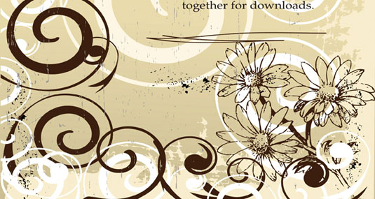 Floral Vector Background Vector Packs